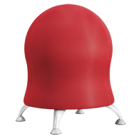 Zenergy Ball Chair, Fabric, Red, 250 lbs. Capacity Trail Hammer and Bolt
