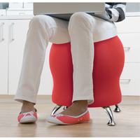 Zenergy Ball Chair, Fabric, Red, 250 lbs. Capacity Trail Hammer and Bolt
