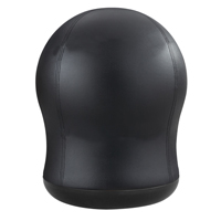 Zenergy Swivel Ball Chair, Vinyl, Black, 250 lbs. Capacity Trail Hammer and Bolt