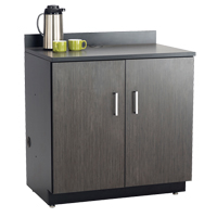 Armoire modulaire de base, M&eacute;lamine, 2 Tablettes, 39" h x 36" la x 25" P, Nuit d'Asie/noir Trail Hammer and Bolt