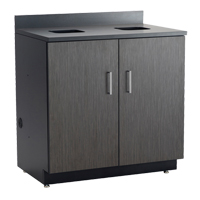 Armoire modulaire de base, M&eacute;lamine, 39" h x 36" la x 25" P, Nuit d'Asie/noir Trail Hammer and Bolt