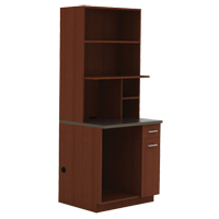 Modular Cabinet, Melamine, 39" H x 36" W x 25" D, Mahogany Trail Hammer and Bolt