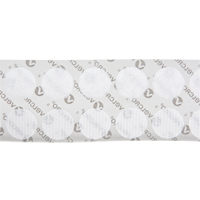 Attaches en jeton, Boucle et crochet, 3/4" dia., Adh&eacute;sif, Blanc Trail Hammer and Bolt