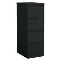 Classeur vertical, Acier, 4 tiroirs, 18-1/7" la x 25" p x 52" h, Noir Trail Hammer and Bolt