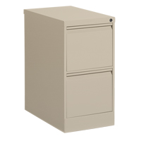 Classeur vertical, Acier, 2 tiroirs, 15-1/7" la x 25" p x 29" h, Beige Trail Hammer and Bolt