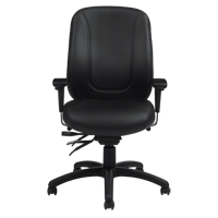 Chaise Overtime &agrave; dos &eacute;lev&eacute;, Cuir, Noir, Capacit&eacute; 300 lb Trail Hammer and Bolt