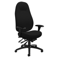 Chaise confortable &agrave; dos &eacute;lev&eacute;, Polyester, Noir, Capacit&eacute; 300 lb Trail Hammer and Bolt