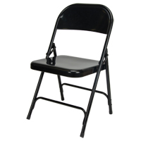 Chaise pliante, Acier, Noir, Capacit&eacute; 300 lb Trail Hammer and Bolt