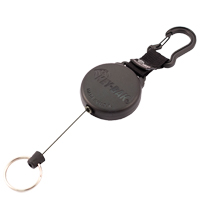 Securit Retractable Key Holder, Polycarbonate, 28" Cable, Carabiner Attachment Trail Hammer and Bolt