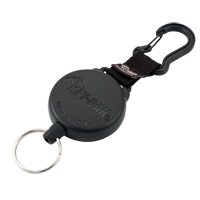 Securit Retractable Key Holder, Polycarbonate, 28" Cable, Carabiner Attachment Trail Hammer and Bolt