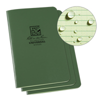 Notebook, Soft Cover, Green, 48 Pages, 4-5/8" W x 7" L Trail Hammer and Bolt