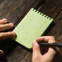 Pocket Top-Spiral Notebook, Soft Cover, Green, 100 Pages, 3" W x 5" L Trail Hammer and Bolt