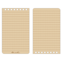 Carnet de notes de poche &agrave; spirale, Couverture souple, Havane, 100 Pages, 3" , 5"  Trail Hammer and Bolt