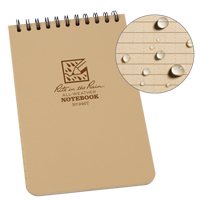 Carnet de notes de poche &agrave; spirale, Couverture souple, Havane, 100 Pages, 4" , 6"  Trail Hammer and Bolt