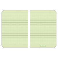 Livre m&eacute;mo, Couverture souple, Havane, 112 Pages, 3-1/2" , 5"  Trail Hammer and Bolt