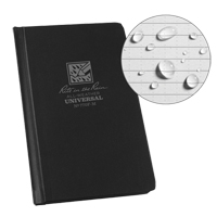 Pocket Bound Book, Hard Cover, Black, 160 Pages, 4-1/4" W x 6-3/4" L Trail Hammer and Bolt