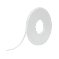 One-Wrap&reg; Fastener Tape, Hook & Loop, 25 yds x 1/2", Self-Grip, White Trail Hammer and Bolt