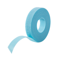 One-Wrap&reg; Cable Management Tape, Hook & Loop, 25 yds x 3/4", Self-Grip, Aqua Trail Hammer and Bolt