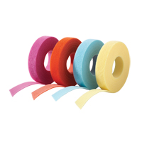One-Wrap&reg; Cable Management Tape, Hook & Loop, 25 yds x 3/4", Self-Grip, Aqua Trail Hammer and Bolt