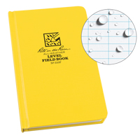 Bound Book, Hard Cover, Yellow, 160 Pages, 4-5/8" W x 7-1/4" L Trail Hammer and Bolt