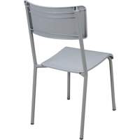 Chaises empilables Ventura, Polypropyl&egrave;ne, Hauteur 36", Capacit&eacute; 300 lb, Gris Trail Hammer and Bolt