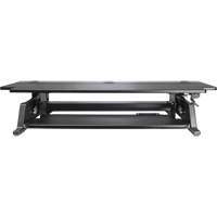 Goya Sit-Stand Workstation, Desktop Unit, 20" H x 42" W x 16" D, Black Trail Hammer and Bolt