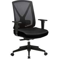 Chaise ajustable de premi&egrave;re qualit&eacute; &agrave; basculement synchronis&eacute; s&eacute;rie Activ, Tissu/Mailles, Noir, Capacit&eacute; 275 lb Trail Hammer and Bolt