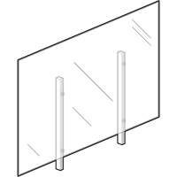Vitre hygi&eacute;nique, 48" la x 36" h Trail Hammer and Bolt