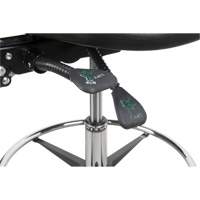 Heavy-Duty Ergonomic Stool, Stationary, Adjustable Height, 250 lbs. Capacity Trail Hammer and Bolt