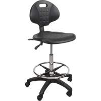 Heavy-Duty Ergonomic Stool, Mobile, Adjustable Height, 250 lbs. Capacity Trail Hammer and Bolt
