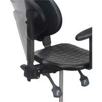 Heavy-Duty Ergonomic Stool with Adjustable Arm Rests, Stationary, Adjustable Height, 250 lbs. Capacity Trail Hammer and Bolt