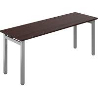 Newland Table Desk, 29-7/10" L x 72" W x 29-3/5" H, Dark Brown Trail Hammer and Bolt