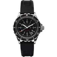 Large Diver's Quartz Watch, Digital, Battery Operated, 41 mm, Black Trail Hammer and Bolt