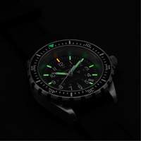 Large Diver's Quartz Watch, Digital, Battery Operated, 41 mm, Black Trail Hammer and Bolt