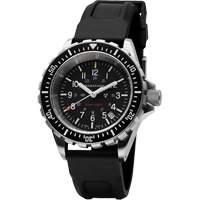 Large Diver's Quartz Watch, Digital, Battery Operated, 41 mm, Black Trail Hammer and Bolt