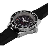 Large Diver's Quartz Watch, Digital, Battery Operated, 41 mm, Black Trail Hammer and Bolt