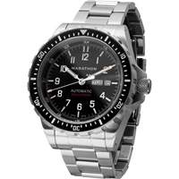 Jumbo Day/Date Automatic Watch with Stainless Steel Bracelet, Digital, Battery Operated, 46 mm, Silver Trail Hammer and Bolt