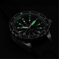 Red Maple Jumbo Diver's Quartz Watch, Digital, Battery Operated, 46 mm, Black Trail Hammer and Bolt