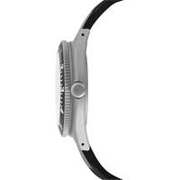 Steel Navigator Watch on 3-Piece Rubber Strap Kit, Digital, Battery Operated, 41 mm, Black Trail Hammer and Bolt
