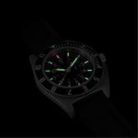 Steel Navigator Watch on 3-Piece Rubber Strap Kit, Digital, Battery Operated, 41 mm, Black Trail Hammer and Bolt