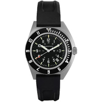 Steel Navigator with Date on Black 3-Piece Rubber Strap Kit, Digital, Battery Operated, 41 mm, Black Trail Hammer and Bolt