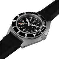 Steel Navigator with Date on Black 3-Piece Rubber Strap Kit, Digital, Battery Operated, 41 mm, Black Trail Hammer and Bolt