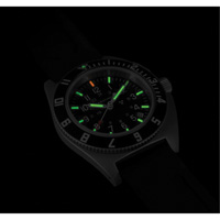 Steel Navigator with Date on Black 3-Piece Rubber Strap Kit, Digital, Battery Operated, 41 mm, Black Trail Hammer and Bolt