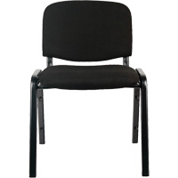 Stacking Chairs, Fabric, 32" High, 250 lbs. Capacity, Black Trail Hammer and Bolt