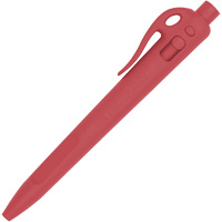Stylo &agrave; bille d&eacute;tectable avec agrafe, Rouge, 1 mm, R&eacute;tractable Trail Hammer and Bolt