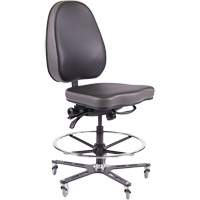 TF180 Ergonomic Industrial Chair, Mobile, Adjustable Height, 280 lbs. Capacity Trail Hammer and Bolt