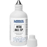 Marqueur Paint-Riter avec pointe en bille m&eacute;tallique, Liquide, Blanc Trail Hammer and Bolt
