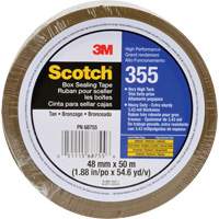 Ruban d'emballage Scotch 355, Adh&eacute;sif Thermofusible, 3,4 mils, 48 mm (1-22/25") x 50 m (164') Trail Hammer and Bolt