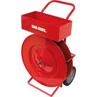 Distributeur de feuillards, Feuillard Polyester/Acier/Polypropyl&egrave;ne, Dia de noyau 16", largeur de rouleau 2,875" Trail Hammer and Bolt