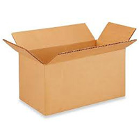 Boîte en carton ondul&eacute;, 8" lo x 4" la x 4" h, ondulations C Trail Hammer and Bolt